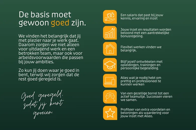 Arbeidsvoorwaarden werken bij